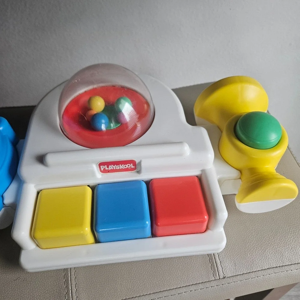 vintage 1991 Playskool Poppin Piano musical toy‎ colorful y2k toddler play